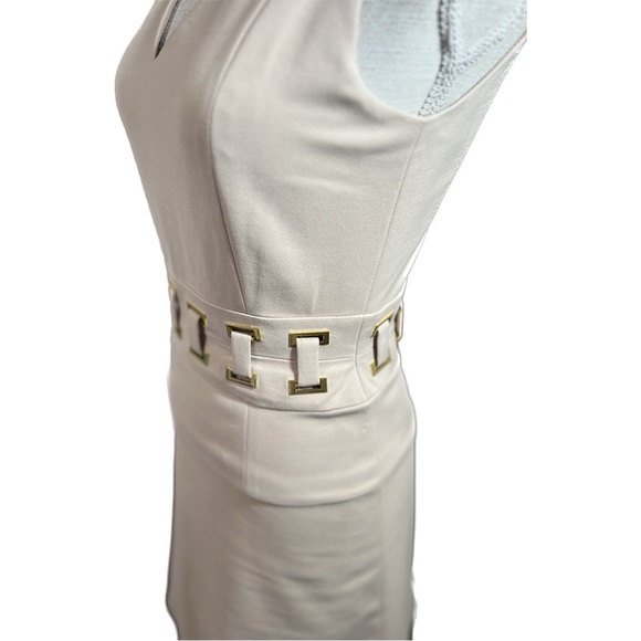 Antonio Melani Tailor Fit (Fit & Flare Style) Unique Golden Accented Waist Sz 0 - Picture 5 of 8